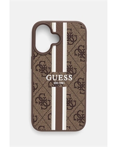 Чехол для телефона Guess iPhone 16 6.1, коричневый