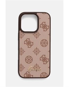 Чехол Guess для телефона iPhone 16 Pro 6.3, коричневый