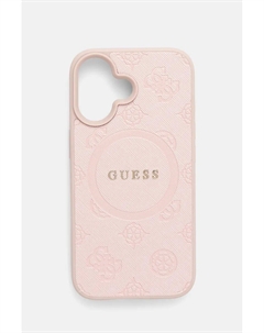 Чехол для телефона Guess iPhone 16 6.1, розовый