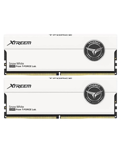 Оперативная память Team Group T-Force Xtreem, 32 Гб (2 х 16Гб), DDR5, 8000 МГц, FFWD532G8000HC38DDC01, белый Team group