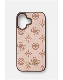 Чехол для телефона Guess iPhone 16 6.1, коричневый