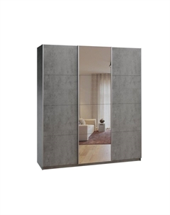 Шкаф-купе Орест-3-210-230 Бетон Диван.ру