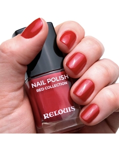 Лак для ногтей Red Collection №03 яркий теплый красный Relouis