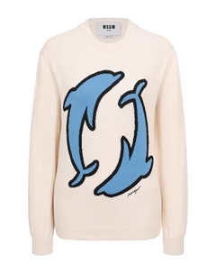 Хлопковый пуловер Msgm