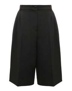 Шорты из шерсти и шелка Dolce&gabbana