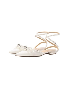 Текстильные балетки Double Bow Mach & mach