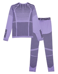 Термокомплект трикотажный для девочек: брюки, толстовка для эпизодического использования Playtoday tween