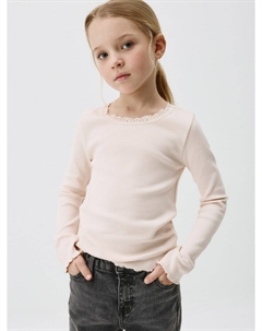 Лонгслив с кружевом для девочек Sela