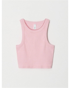 Базовый укороченный топ в рубчик для девочек Sela