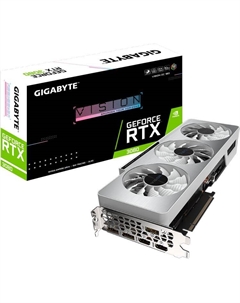 Видеокарта PCI-E GeForce RTX 3080 VISION OC (GV-N3080VISION OC-10GD) 10GB GDDR6X 320bit 8nm 1440/19000MHz 3*DP/2*HDMI RTL Gigabyte