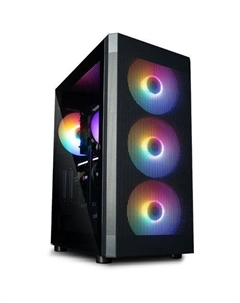 Корпус ATX i4 TG, Midi-Tower, без БП, черный Zalman