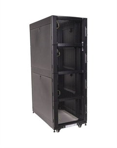 Шкаф коммутационный LanMaster LAN-DC-CBP4-48UX6X10 напольный, перфорированная передняя дверь, 48U, 600x2259x1070 мм Lanmaster