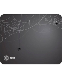 Коврик для мыши Spider gray черный, ткань, 250х200х3мм Cactus