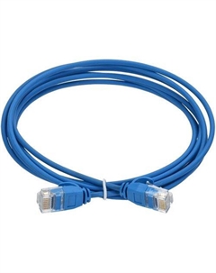 Патч-корд ITK вилка RJ-45, вилка RJ-45, кат.5E, LSZH, 1м, синий Itk