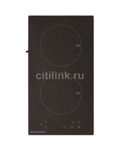 Индукционная варочная поверхность MAUNFELD EVI.292-BK, конфорок: 2 шт., стеклокерамика, независимая, черный Maunfeld