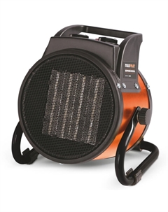 Пушка тепловая MEH-2002, электрическая 1/2кВт, 197м³/ч, обогрев 20м², керамический нагреватель, защита Maxpiler