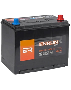 Автомобильный аккумулятор 80 Ач обратная полярность D26L Enrun