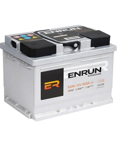 Автомобильный аккумулятор Standart 62 Ач обратная полярность LB2 Enrun