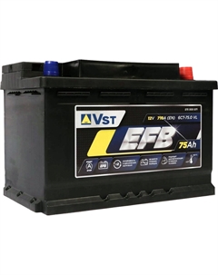 Автомобильный аккумулятор 75 Ач обратная полярность L3 Vst