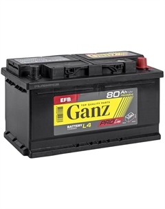 Автомобильный аккумулятор PRO-Line 80 Ач обратная полярность LB4 Ganz