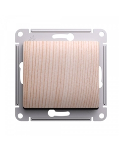 Выключатель Glossa одноклавишный встраиваемый сосна (SE GSL001511) Systeme electric