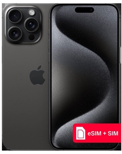 Смартфон Apple iPhone 15 Pro Max 256Gb eSIM + SIM Черный титан