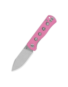 Складной нож Canary, сталь 14C28N, рукоять G10 розовый Qsp