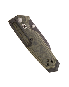 Нож складной EX-02 Black Tanto, сталь 154CM, рукоять стеклотекстолит G-Mascus®, серо-зеленый Hogue