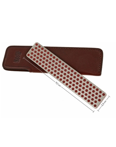 Алмазный брусок ® Fine, 600 mesh, 25 micron, с кожаным чехлом Dmt