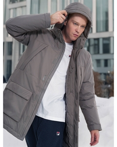 Пуховик мужской, Серый Fila