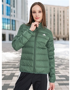Пуховик женский, Зеленый Adidas