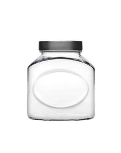 Банка для сыпучих прод. 1500мл 150*100*160мм с метал. крышкой Б | 80387 Pasabahce