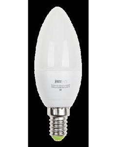 Лампа светодиодная E14 свеча/C37, 5Вт, 4000K / нейтральный свет, 400лм, Jazzway PLED-ECO-C37 5w Е14 4000K (1036865А)