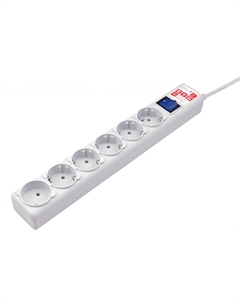 Сетевой фильтр, 6-розеток, 3 м, серый (SPG(5+1)-B-10) Power cube