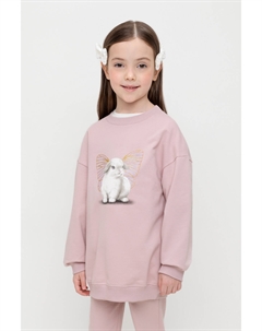 Удлиненный свитшот для девочки Crockid
