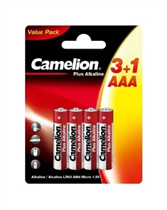 Батарейка алкалиновая LR03 ААА 4 шт. Camelion