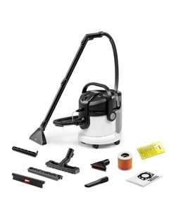 Пылесос моющий Karcher SE 4, 1000 Вт, 4 л, цвет черный/белый