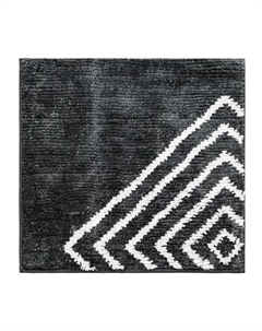Коврик для туалета Bath Plus Ромб 50x50 см цвет черный с белым рисунком Bath plus