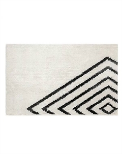 Коврик для ванной Bath Plus Ромб 50x80 см цвет светло-бежевый с черным рисунком Bath plus