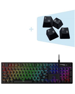 Клавиатура Alloy Origins, USB, с русскими клавишами в комплекте черный Hyperx