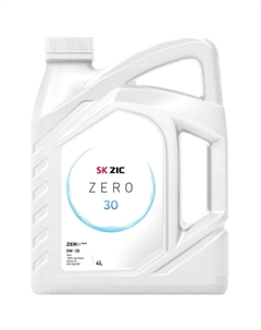 Моторное масло ZERO 30 0W-30, 4 л Zic