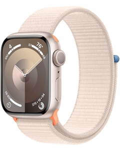 Часы Watch Series 9 GPS 45мм корпус из алюминия Сияющая звезда + ремешок Sport Loop Сияющая звезда Apple