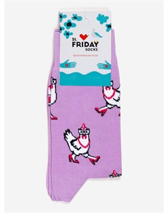 Носки с рисунками St.Friday Socks, Чикен дива, Фиолетовый St. friday
