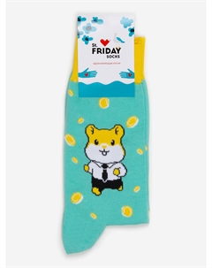 Носки с рисунками St.Friday Socks, Тапальщик хомяка, Голубой St. friday