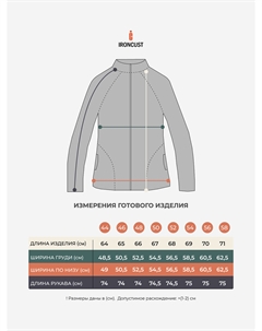 Кофта спортивная на молнии, Серый Ironcust