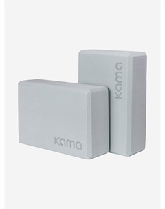 Блоки для йоги и фитнеса Kama, 2 шт., Серый