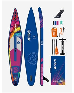Надувная двухслойная SUP-доска E-SUP ENCOUNTER RAINBOW 12'6" 384-71-15 см, Синий E-surfer