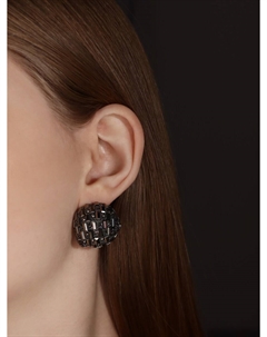 Серьги со стразами Qf