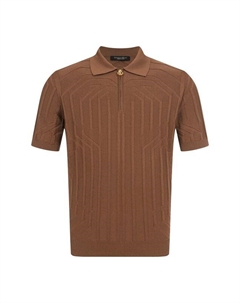 Поло из хлопка и шелка Stefano ricci