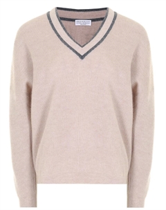 Пуловер из альпака и хлопка Brunello cucinelli